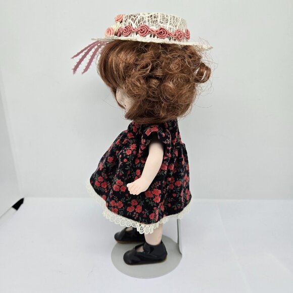 Vintage Armand Marseille D. R. G. M. Germany 243 Porcelain Doll, 8.5" w/ Stand - Picture 2 of 12